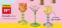 Biedronka Świecznik szklany, różne kształty i kolory oferta