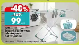 Biedronka Suszarka balkonowa teleskopowa, z akcesoriami oferta