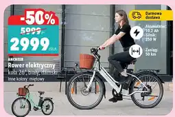 Biedronka Rower elektryczny koła 26, biały, damski oferta