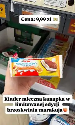 Biedronka Mleczna kanapka brzoskwinia-marakuja limitowana edycja oferta