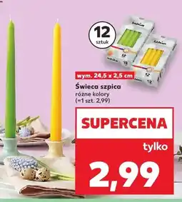 Kaufland Świeca szpic różne kolory 12 szt oferta
