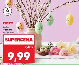 Kaufland Jajka ozdobne różne kolory 6 szt oferta