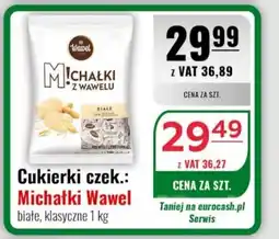 Eurocash Cukierki czek.: Michałki Wawel białe, klasyczne oferta