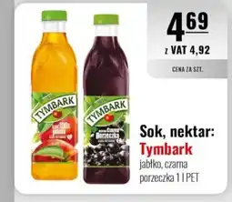Eurocash Sok, nektar: Tymbark jabłko, czarna porzeczka oferta