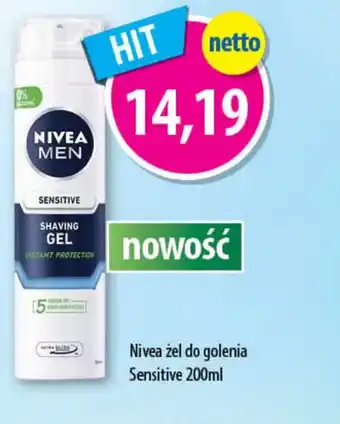 DUO-TES Nivea żel do golenia Sensitive oferta