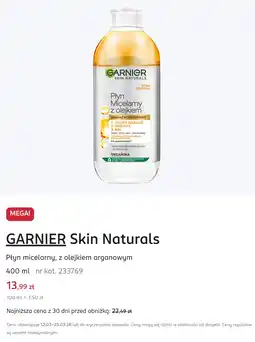 Rossmann GARNIER Skin Naturals Płyn micelarny, z olejkiem arganowym oferta