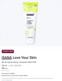 Rossmann ISANA Love Your Skin Żel do mycia twarzy, z kwasami AHA i PHA oferta