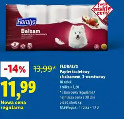 Lidl Papier toaletowy Floralys oferta