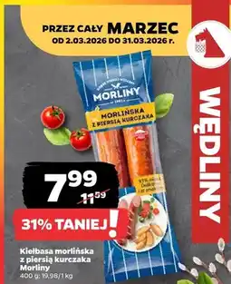 Netto Kiełbasa morlińska z piersią kurczaka Morliny oferta