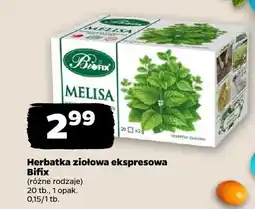 Netto Herbatka ziołowa ekspresowa Bifix oferta