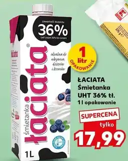 Kaufland Mleko Łaciata śmietanka UHT 36% tł oferta