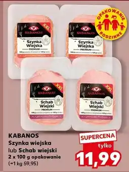 Kaufland Szynka wiejska lub Schab wiejski 2x100g opakowanie oferta