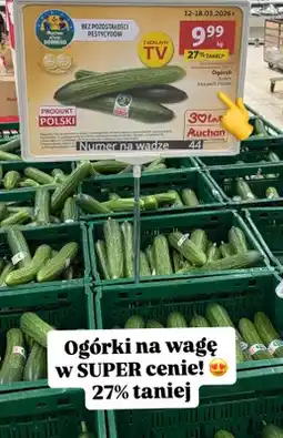 Auchan Ogórek luzem oferta
