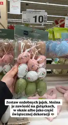 Auchan Zestaw ozdobnych jajek oferta