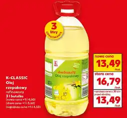 Kaufland K-CLASSIC Olej rzepakowy rafinowany oferta