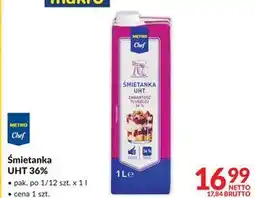 Makro Śmietanka UHT 36% oferta