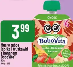 Polomarket Mus w tubce jabłka i truskawki z bananem BoboVita oferta