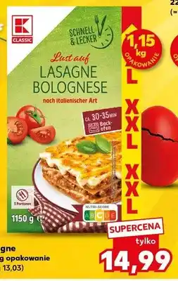 Kaufland Lasagne bolognese oferta