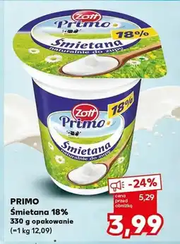 Kaufland Śmietana 18% Primo oferta