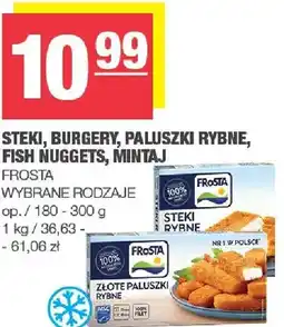 Spar Steki, burgery, paluszki rybne, fish nuggets, mintaj oferta