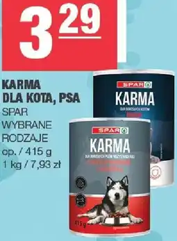 Spar Karma dla kota, psa oferta