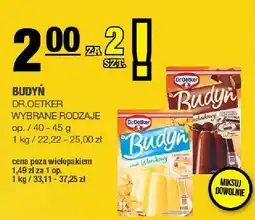 Spar Budyń wybrane rodzaje oferta