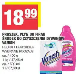 Spar Proszek, płyn do firan środek do czyszczenia dywanów vanish oferta