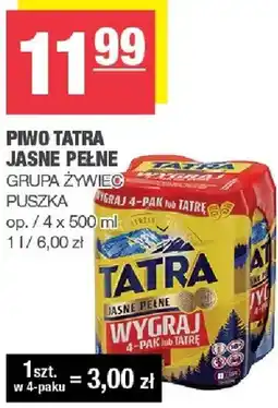 Spar Piwo jasne pełne Grupa Żywiec puszka oferta