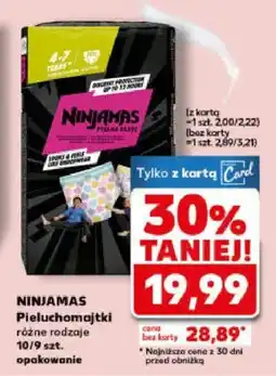 Kaufland Pieluchomajtki różne rodzaje 10/9szt. opakowanie oferta
