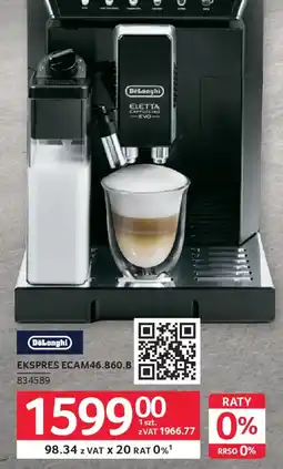 Selgros DeLonghi Ekspres ECAM46.860.8 oferta