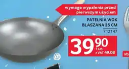 Selgros Patelnia wok blaszana oferta