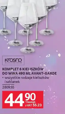 Selgros Krosno Komplet 6 kieliszków do wina Avant-Garde oferta