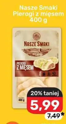 Biedronka Nasze Smaki Pierogi z mięsem 400 g oferta