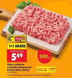 Biedronka Mięso mielone z łopatki wieprzowej Kraina Mięs 500 g oferta