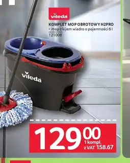 Selgros Vileda Komplet mop obrotowy H2PRO oferta