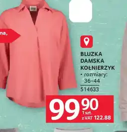 Selgros Bluzka damska kołnierzyk oferta