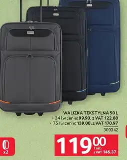 Selgros Walizka tekstylna 50 l oferta
