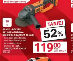 Selgros Black+Decker szlifierka kątowa oferta