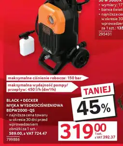 Selgros Black+Decker Myjka wysokociśnieniowa oferta