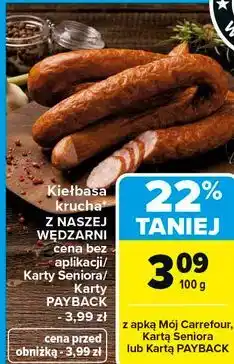 Carrefour Kiełbasa krucha oferta