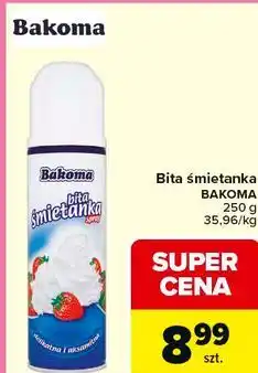 Carrefour Bita śmietanka BAKOMA oferta