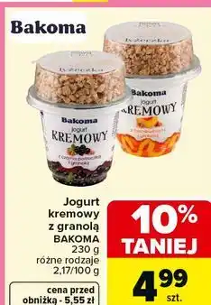 Carrefour Jogurt kremowy z granolą BAKOMA oferta