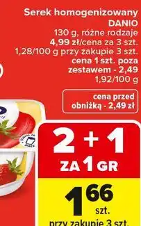 Carrefour Serek homogenizowany DANIO oferta