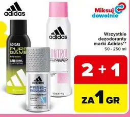 Carrefour Wszystkie dezodoranty marki Adidas oferta