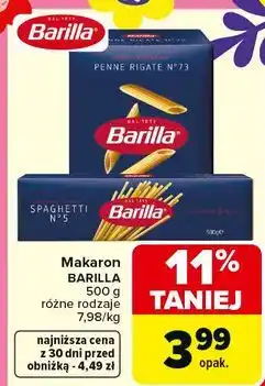 Carrefour Makaron BARILLA oferta