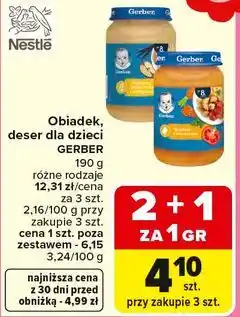 Carrefour Obiadek, deser dla dzieci GERBER oferta