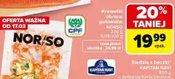 Carrefour Krewetki obrane gotowane NORSO oferta