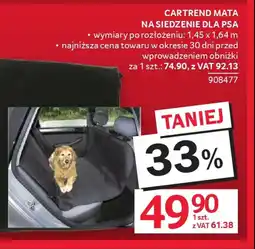 Selgros Cartrend Mata na siedzenie dla psa oferta