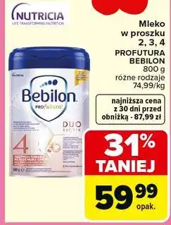Carrefour Mleko w proszku Bebilon profutura oferta