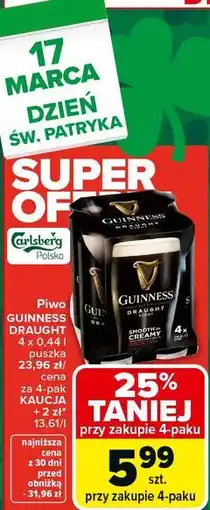 Carrefour Piwo GUINNESS DRAUGHT oferta